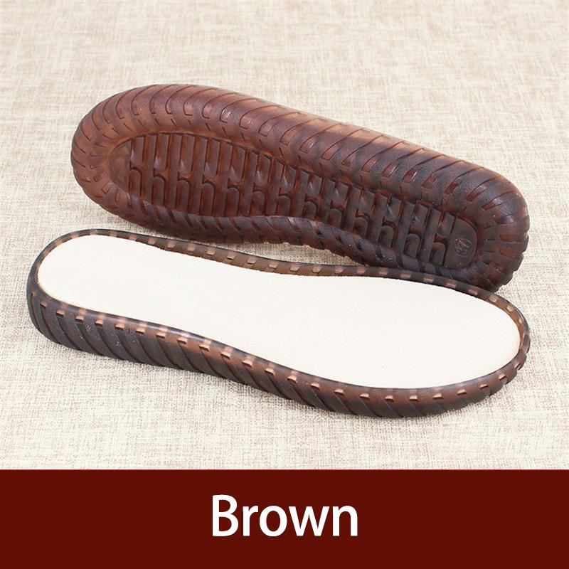 Rubber Soles Autumn Winter Hooks Soles Transparent Crystal Shoes Protector Non-slip Tendon Bottom Hand-knitted Slippers Sandals