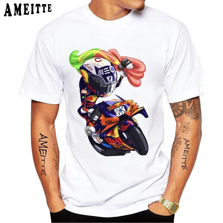 Miguel Oliveira 88 2023 GP Zawodnik Koszulka Nowa Letnia Męska Krótki Rękaw Zabawna Chłopięca Codzienne Koszulki Motocykl Sport Jazda Białe Góry