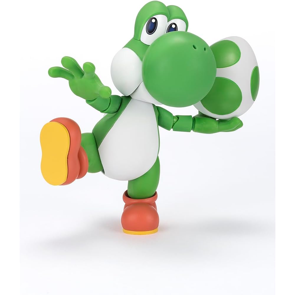 TAMASHII NATIONS S.H. Figuarts Super Mario Yoshi 110mm Painted Action Figure ABS PVC