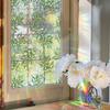 Daisy Window Sticker Green Leaf Glass Sticker Decorative Window Privacy Film  Home Decoration