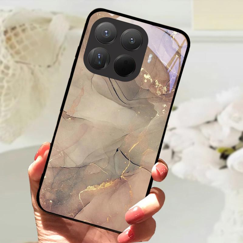 Pro Xiaomi 15T Pro Pouzdro Módní Tvrzené Sklo Zadní Kryt Telefonu Pro Xiaomi 15TPro 15 T Xiaomi15T Ochranný Kryt Fundas Coque