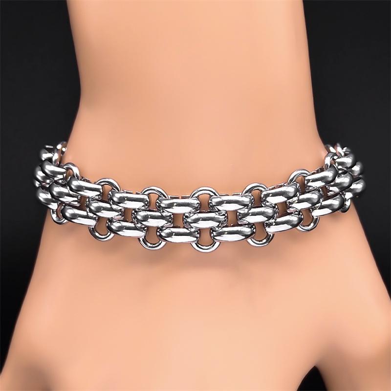 Y2K Choker Chain Necklace for Women Girl Silver Color Stainless Steel Gothic Accessories Men Neck Jewelry Party Anniversary Gift
