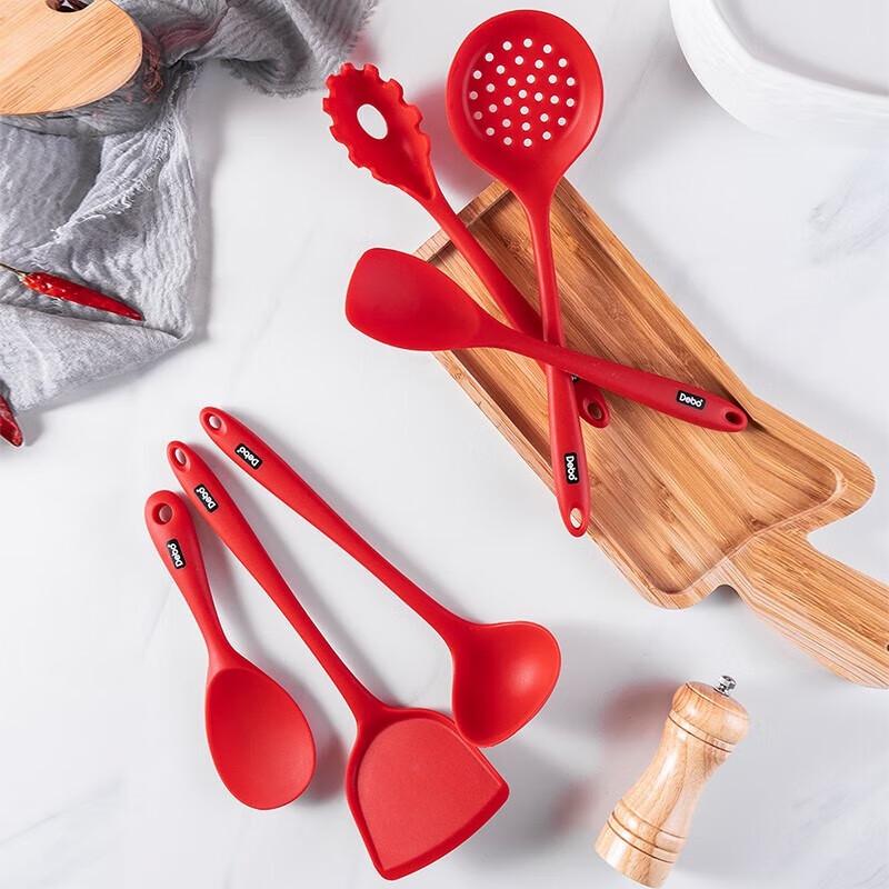 DeBao Rebecca 7-Piece Silicone Kitchen Utensil Set