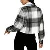 Women's Fashion Plaid Short Jacket