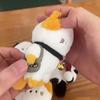 Travel Kitten Plush Cat Bag Pendant Scarf Plush Cat Doll Keychain Cat Plush Keyring  Couple Gift