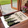 Christmas Custom Name Printed Square Area Rug Soft Non Slip Floor Carpet For Bedroom Holiday Gift
