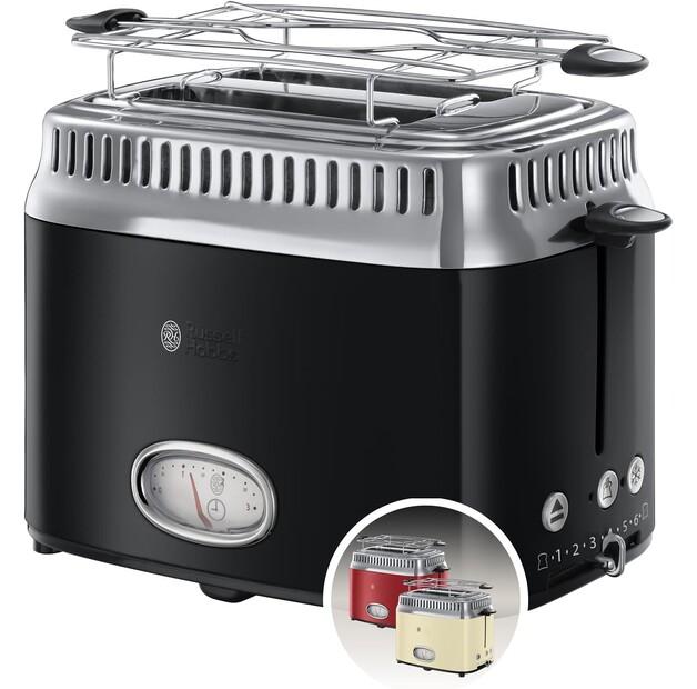Тостер Russell Hobbs Retro classic noir (21681-56)