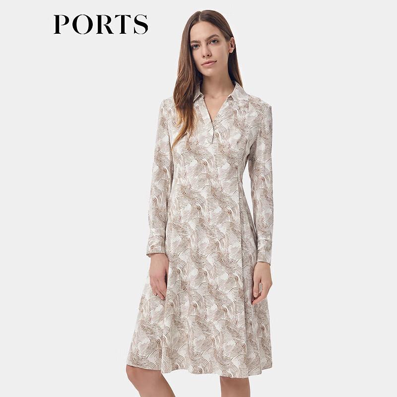 

PORTS Women s Silk Blend Printed Dress L / 8