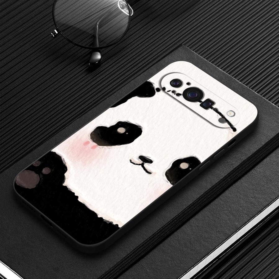 Funda Phone Cover Case for Google Pixel 10A 10 9 Pro XL 7a 6 7 8 Pro 9a 6a 8a Cartoon Cute Panda