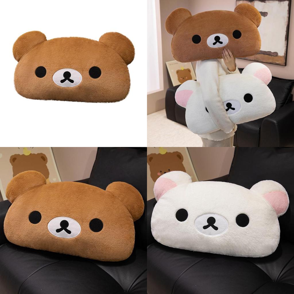 Plush Rilakkuma Pillow For Kids And Teens Soft Cotton Bed Cushion For Dorm Room Decor