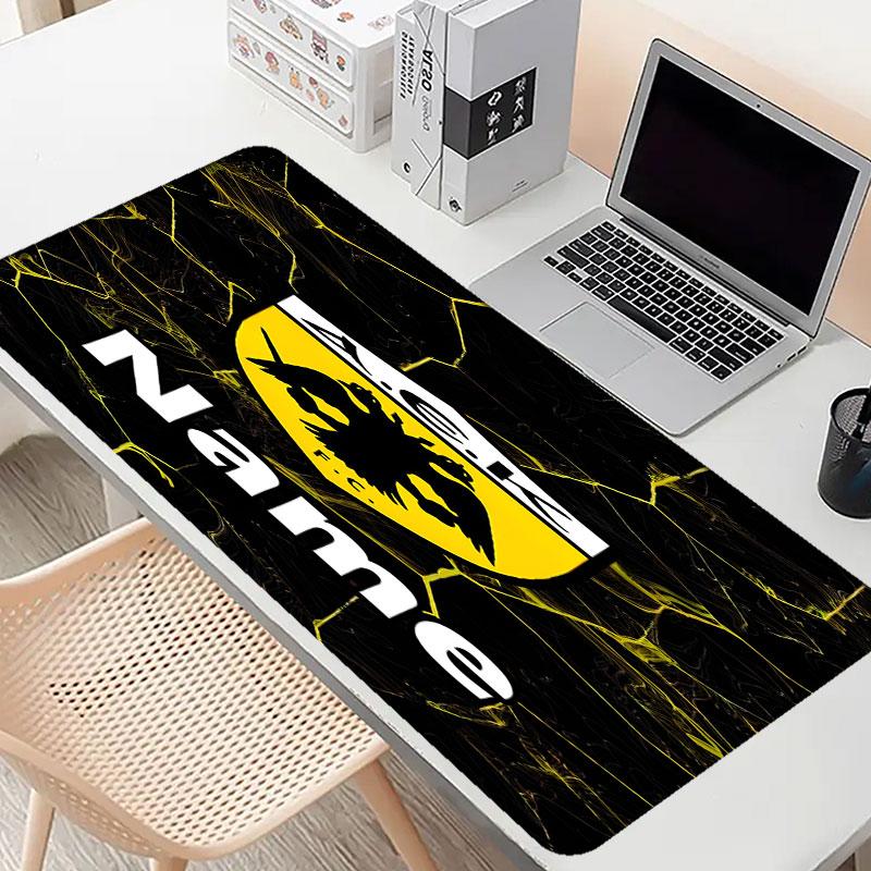 Custom Name Personalized AEK Athens FC Pattern Mousepad, Laptop PC Desk Mat, Decorative Desk Mat for Home Keyboard Pad Gift