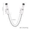 Adjustable Silver Metal Nipple Clamps Non-Piercing Waterproof SM Sex Toy Decorative Adult Toy