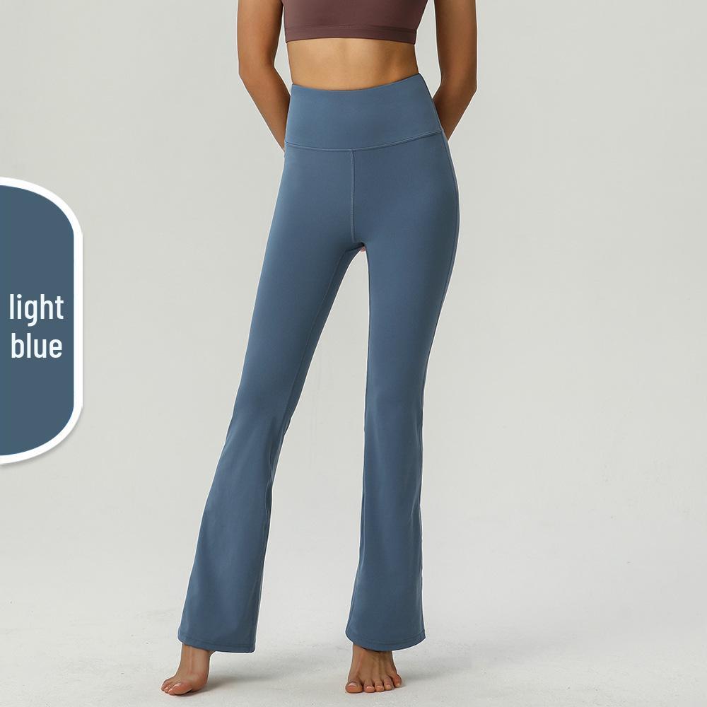 Uarun Women's Super High Waist Flare Yoga Pants - High Elastic, Nude Feel Running Tights