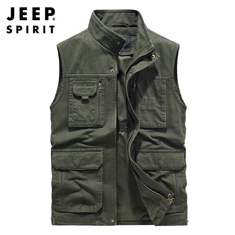 

JEEP SPIRIT Men s Multi-Pocket Outdoor Vest L