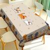 Temu Cartoon Cat Pattern Rectangular Tablecloth Light Luxury High Sense Free Labeling Jit
