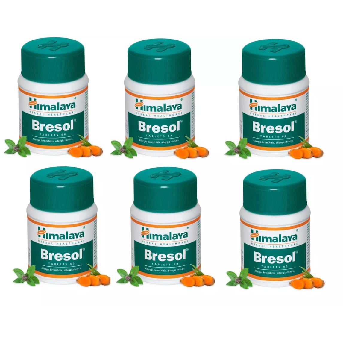 

6 Упаковок X Himalaya Herbal по 60 таблеток кожна БРЕЗОЛ