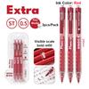 Planwith Extra Gel Pens 1800M Large Writing Capacity Ink Visualization Rhombic Grip Signture Pen Cost-effective Exam Stationery