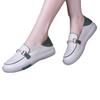 Popular one-pedal women's single shoes spring 2025 new little white shoes women's popular soft-soled flat-soled casual loafers