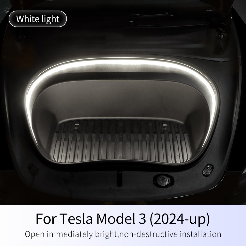 Front Trunk Light For Model 3 Highland 2025-Up Bright LED Silicone Light Yellow White Proposal Decor Accessories