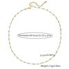 Bohemia Fashion Stainless Steel Handmade Chain Colorful Dripping Oil Necklace for Women Collar Chain Jewelry Accessories Gifts