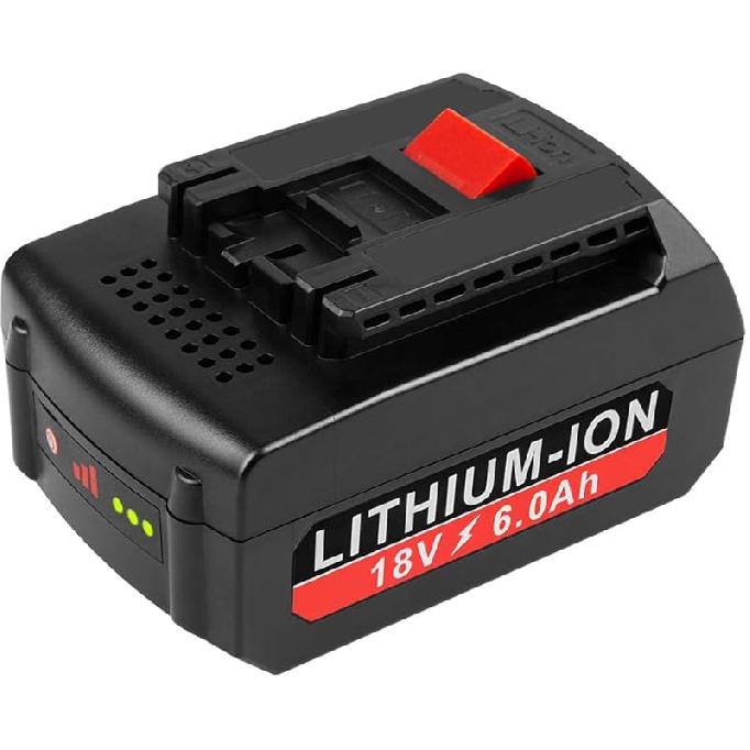 

[2 упаковки] 18 В 6,0 Ач! Аккумулятор высокой емкости для Bosch 18V Аккумулятор Литиевый BAT609 BAT609G BAT610G BAT611 BAT612 BAT618 BAT618G BAT619 BAT619G BAT622 Pack 1