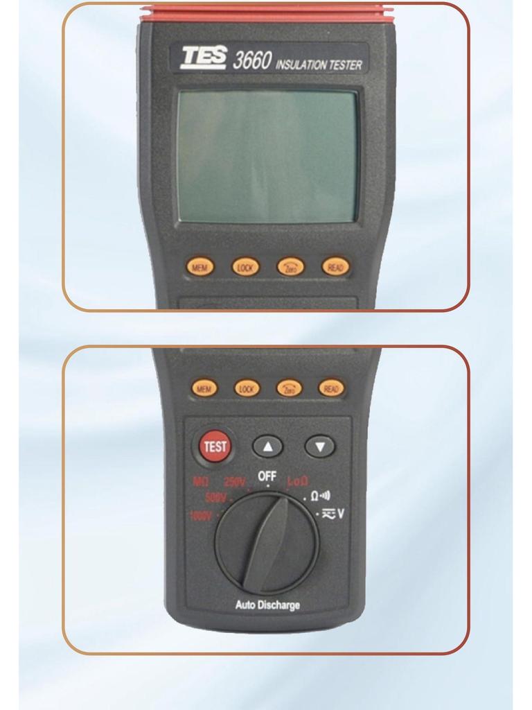 TES-3660 Auto-Ranging Insulation Resistance Tester