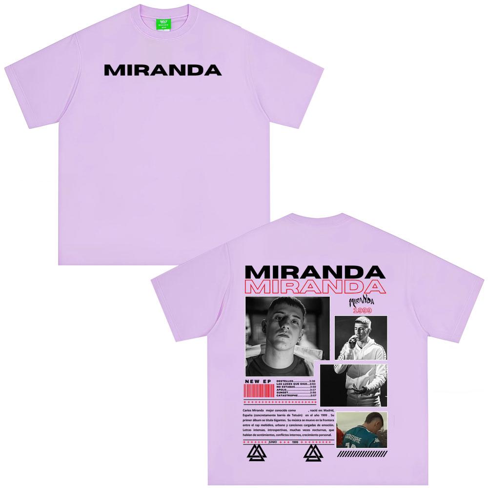 

Rapper Miranda Tour NEW Album 2026 Graphics Men Women Harajuku Casual Loose Tshirt Highquality Gothic Punk Tshirts Streetwear 4XL