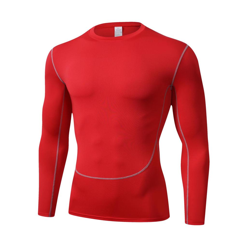 Erkek Uzun Kollu Kompresyon Spor Taban Katmanı - Hızlı Kuruyan ve Nefes Alabilen
