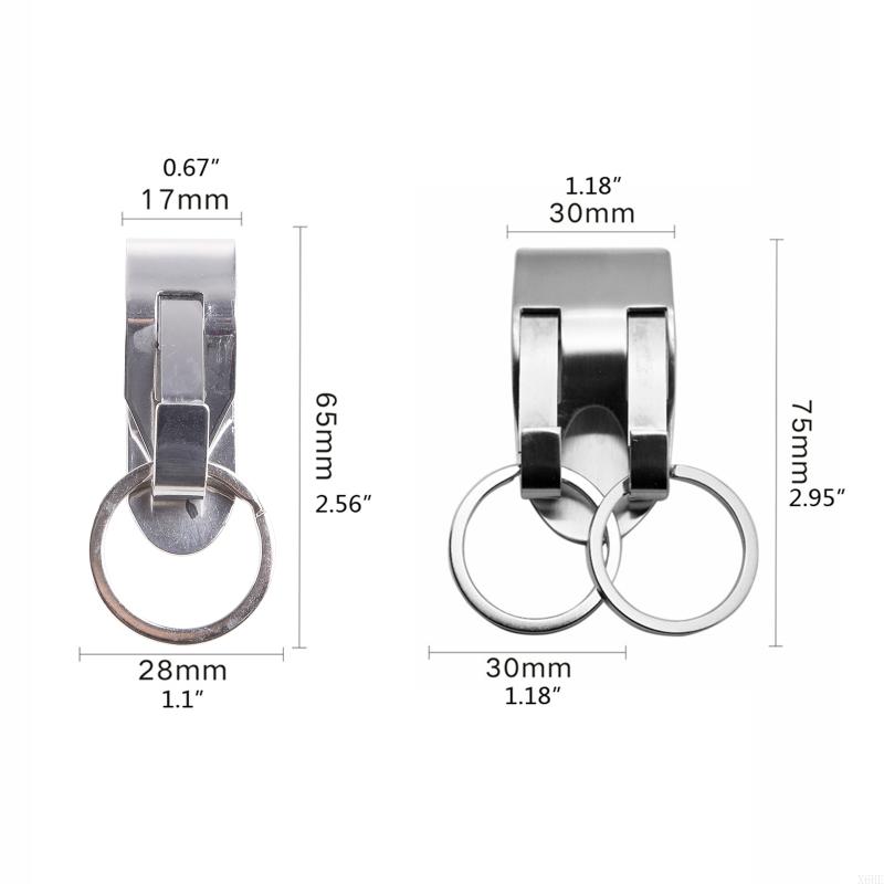 Stainless Steel Waist Hook Hanging Car Key Buckle Key Clip Belt Hook Buckle Outdoor Buckle Keychain Bag Strap Tools