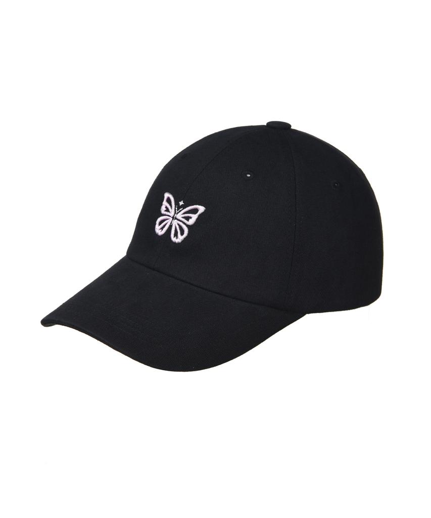 Nigaennikol Mini Butterfly Blink Ball Cap_Black Pink