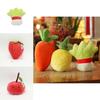 Cuddly Plush Fruits Vegetables Keychain Pendant Dolls Banana Orange Peach Eggplant Carrot