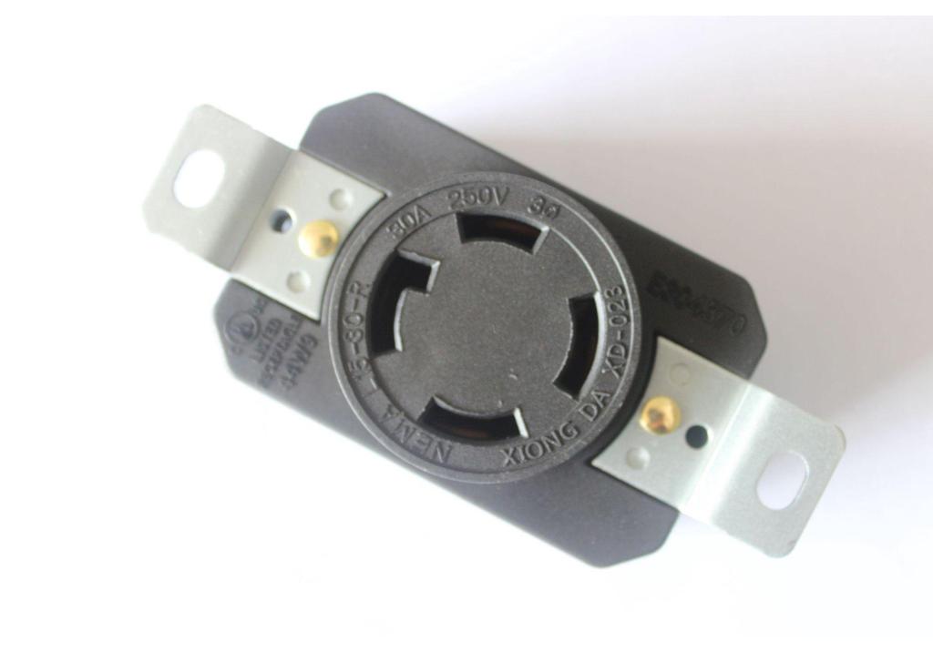 XIONGDA NEMA L15-30R 125-250V Industrial Anti-Pull Four-Hole Socket
