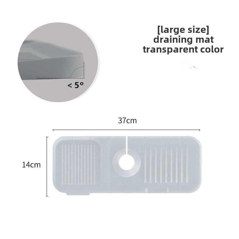 Silicone Faucet Drain Pad - Waterproof Kitchen & Bathroom Splash Mat