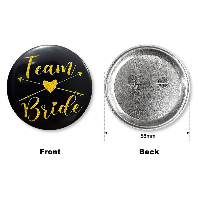 Team Abzeichen für die zukünftige Braut - Foto-Requisite für den Junggesellinnenabschied