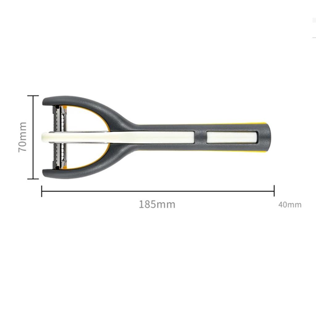 3-in-1 Non-slip Vegetable Peeler Easy Storage And Wash Lightweight For Household Kitchen Use