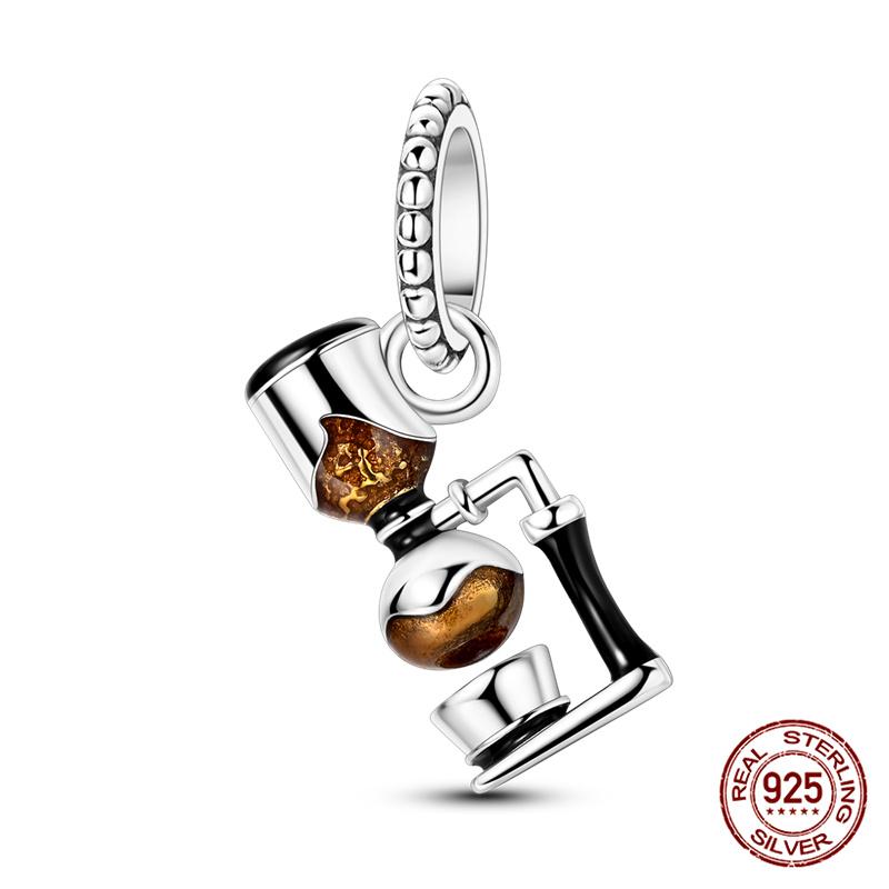Fit Originalbracelet Coffee Collection Beaded Candy Coffee Pendant Charm Diy Jewelry Making Women Giftcopper