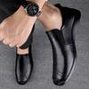 Leather Shoes for Men Casual Male Soft Sole Comfortable Shoes Slip-On Men Driving Shoes