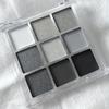 9-Color Smoky Punk - Cool Tone Gray Smoky Eyeshadow Palette with Low Saturation Matte Earth Tones, Perfect for Everyday Natural Makeup