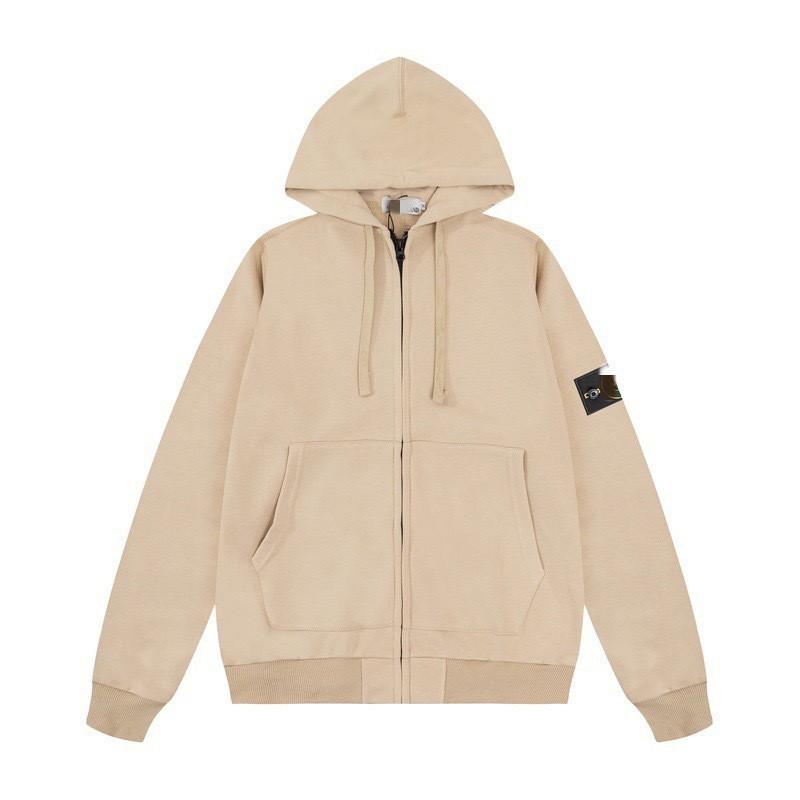 Stone Island Compass Patch Basic Hoodless Sweatshirt Loose Fit Men Women Casual Daily Wear