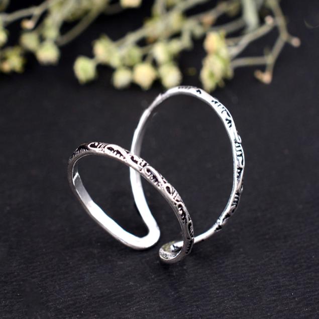Handmade Adjustable Silver Arthritis Ring for Men and Women – Comfortable Joint Support and Finger Pain Relief Jewelry, 925 Sterling Silver