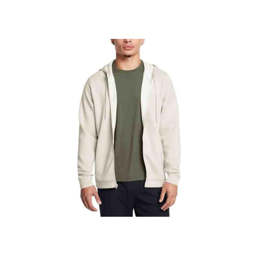 Under Armour Cold Weather Meridian Solid Color Comfortable Long Sleeve Jacket Men Jacket Peak-White 1387907-110