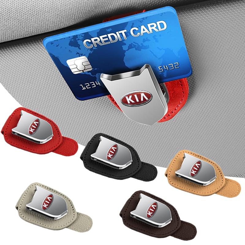 1pcs New Car Sunglasses Protect Storage Cases Sun Visor Glasses Box Car Accessories For KIA Sportage Ceed Sorento Cerato Optima Picanto Rio Soul K3 K5