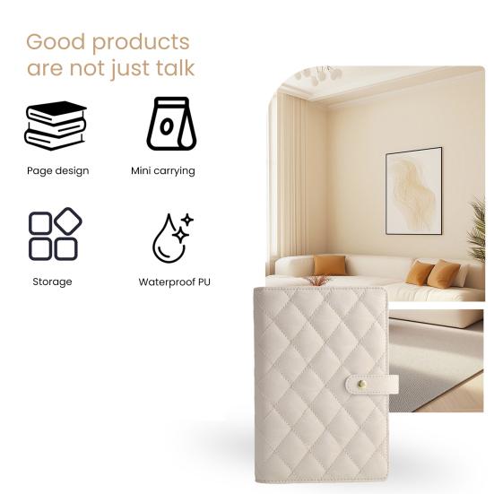 Travel Jewelry Organizer Case Waterproof Quilted Faux Leather Multi-Compartment Storage Bag Jewelry Storage Pouch