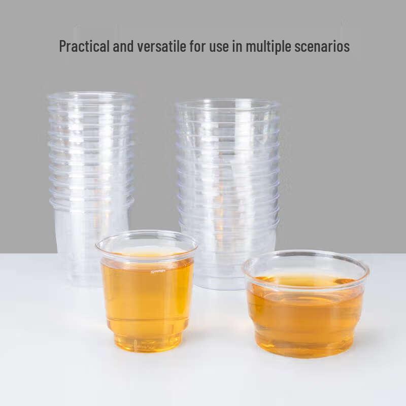 100ml Bullet Shape Disposable Hard Plastic Tasting Cups