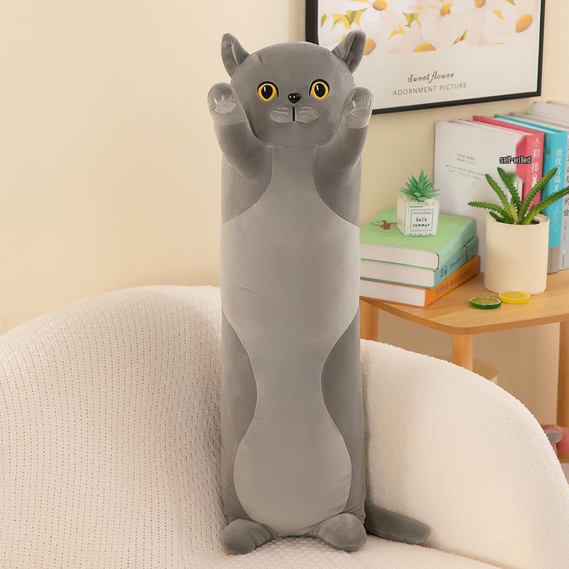 Cat Island Plush Pillow Toy - Long Cat Doll Sleep Companion & Birthday Gift