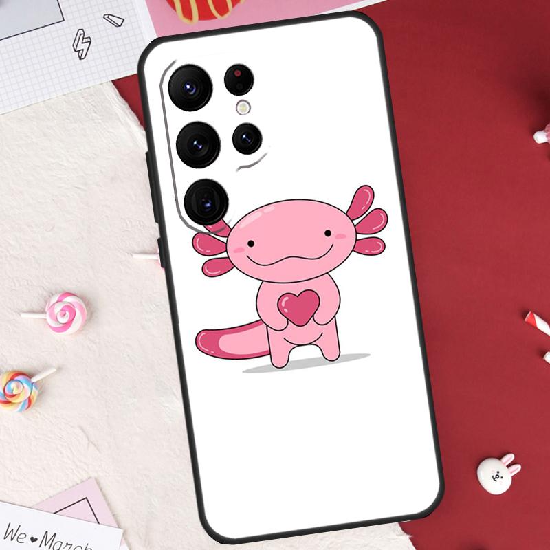 Urocze Zwierzątko Axolotl Etui Do Samsung Galaxy S25 FE S23 FE S20 S21 S22 S24 S25 S26 Ultra S10 S25 Plus Pokrowiec Obudowa