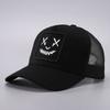 Funny Emoji Baseball Cap Outdoor Breathable Mesh Cap Truck Driver Bent-brimmed Cap