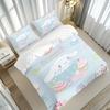 MINOSO-Sanrio Hello Kitty Quilt Cover Children Bed Linen Set Cute Bedroom Bedding Decor Comfortable Sets Breathable Bedding