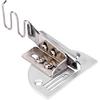 HEEPDD Sewing Machine Folder, Adjustable Double Fold Right Angle Bias Set Binding Attachment Folder for Lockstitch Sewing Machine(18mm) Presser Feet