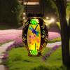 VEWOGARDEN Dragonfly Solar Lanterns Outdoor Waterproof Hanging Solar Lantern Decorative Outdoor LED Lantern Lights for Patio Yard Table Garden Decor